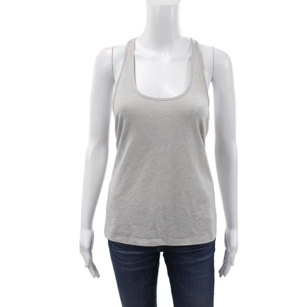 Outdoor Voices Womens Gray Jersey Tank Scoop Neck Athleisure Size M